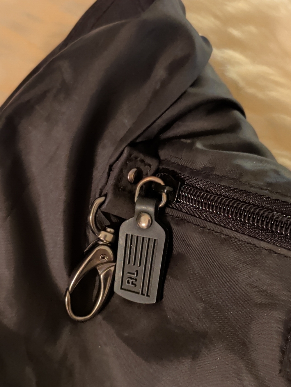 Ralph Lauren Polo Jeans&Co. Black Rhinestone Shoulder Bag - Picture 9 of 12